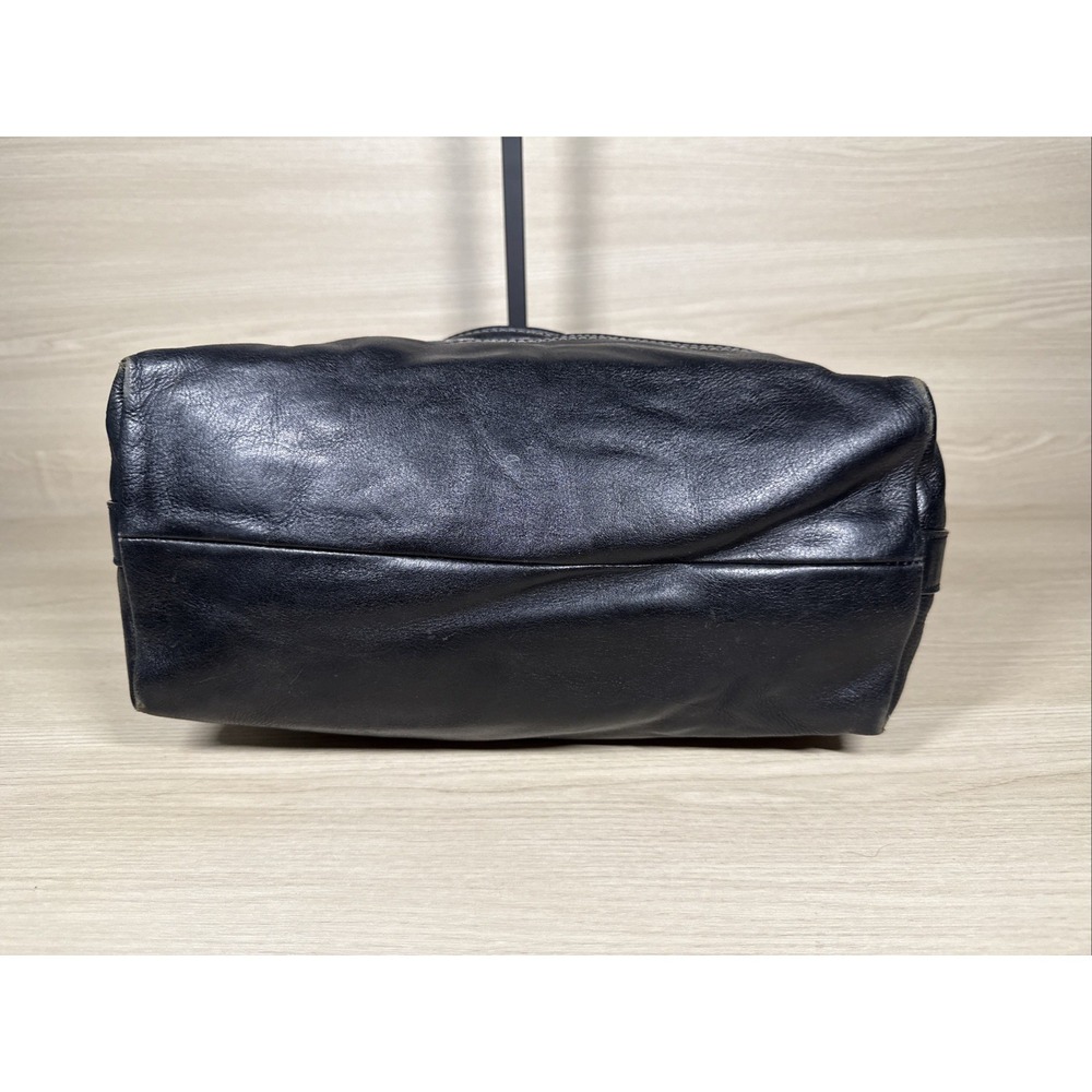 COACH Legacy Black & Silver Stripe Signature Molly Bag Satchel 21154 Purse Tote - Picture 8 of 13